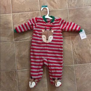 Baby reindeer holiday jammies